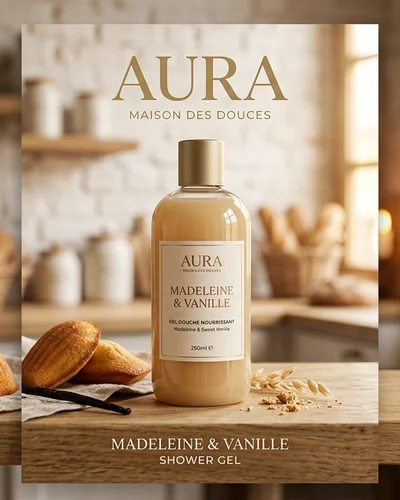 Gel douche en contexte cocoon
